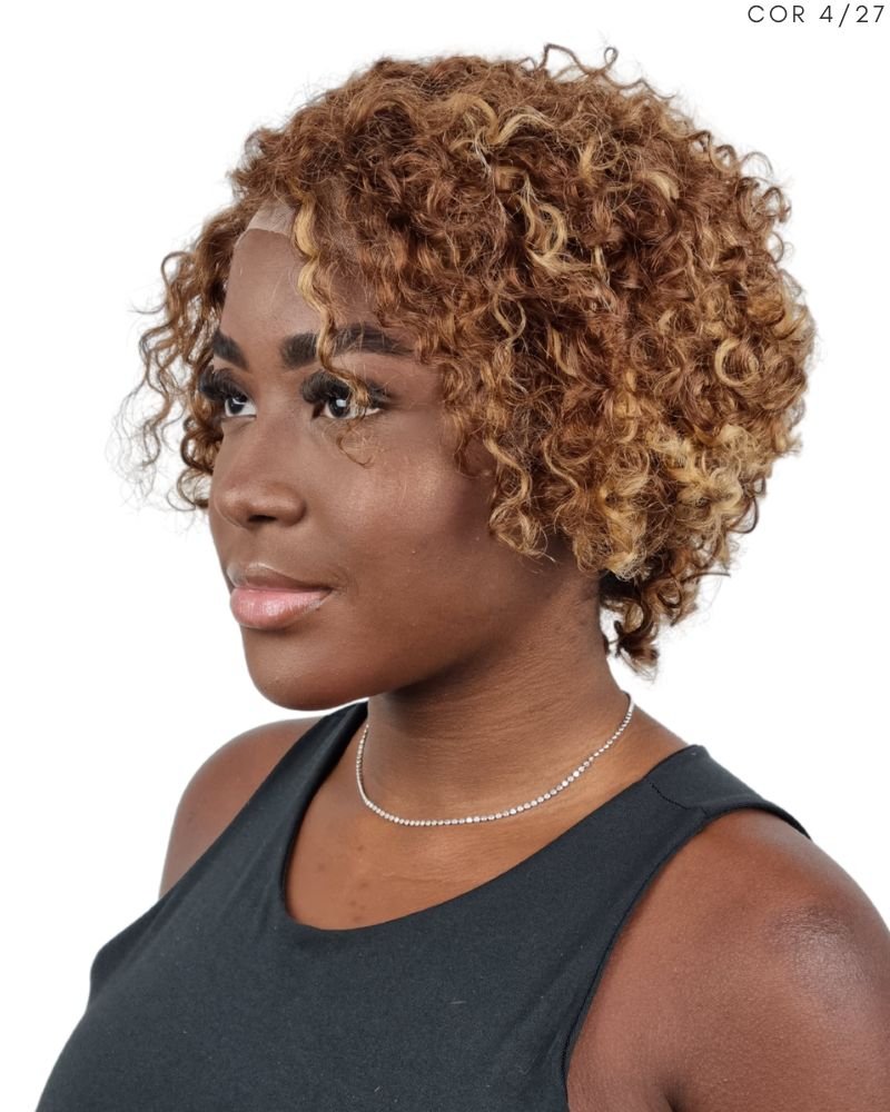 Lace Front Humana Samira Cacheada - (Cor 4/27)