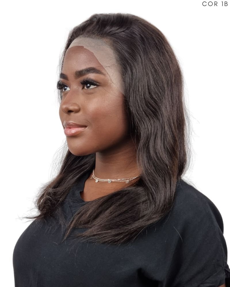 Lace Front Humana Vitória 18'' Lisa
