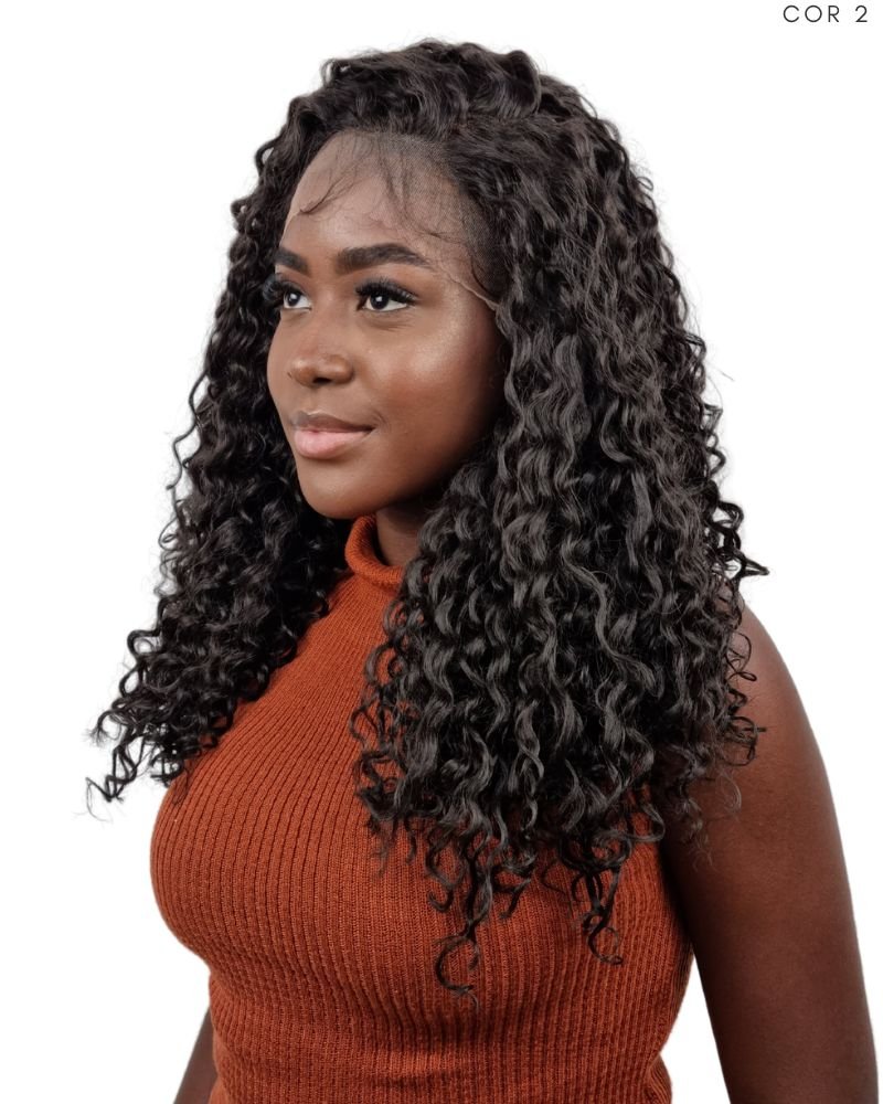 Lace Front Vanessa Bio Fibra Cacheada