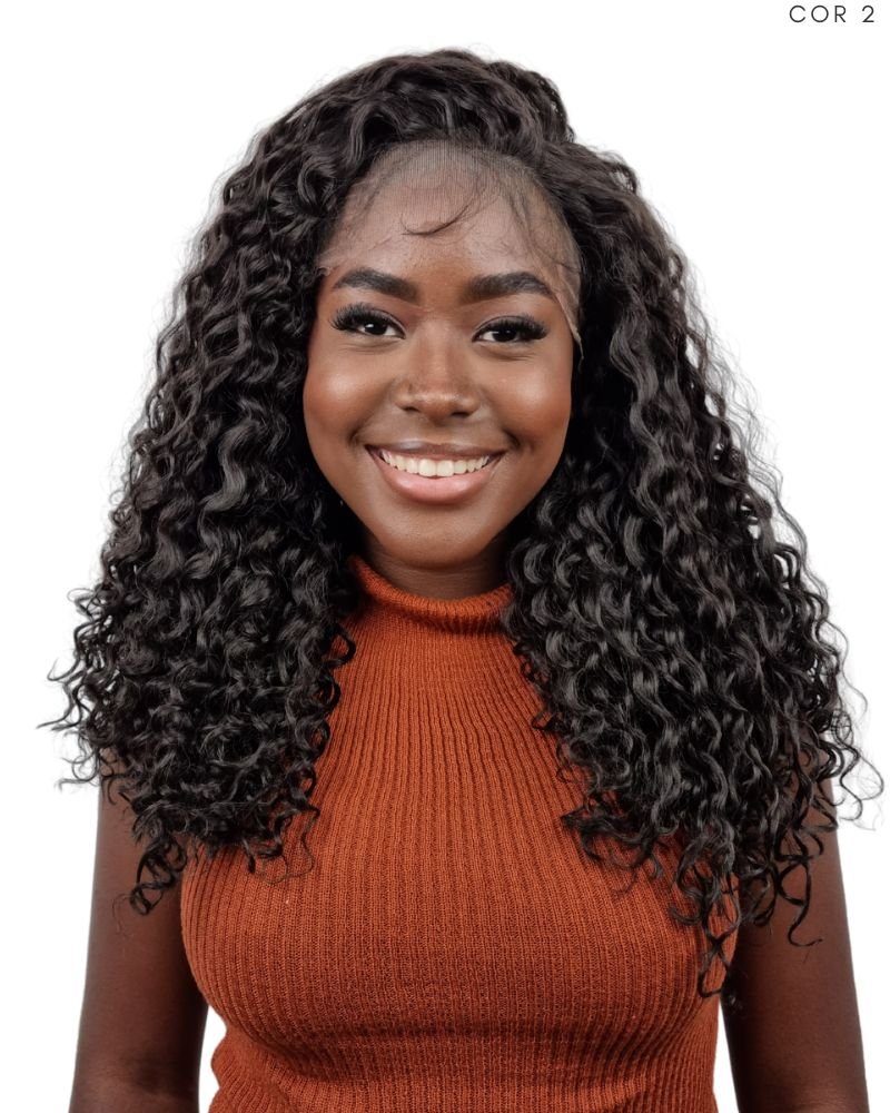 Lace Front Vanessa Bio Fibra Cacheada