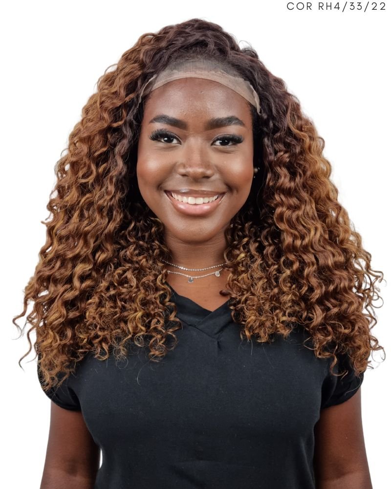 Lace Front Vanessa Bio Fibra Cacheada