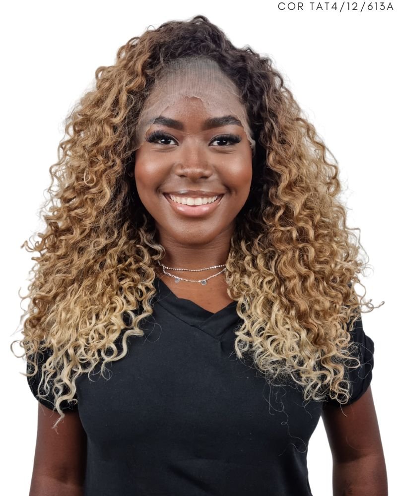 Lace Front Vanessa Bio Fibra Cacheada