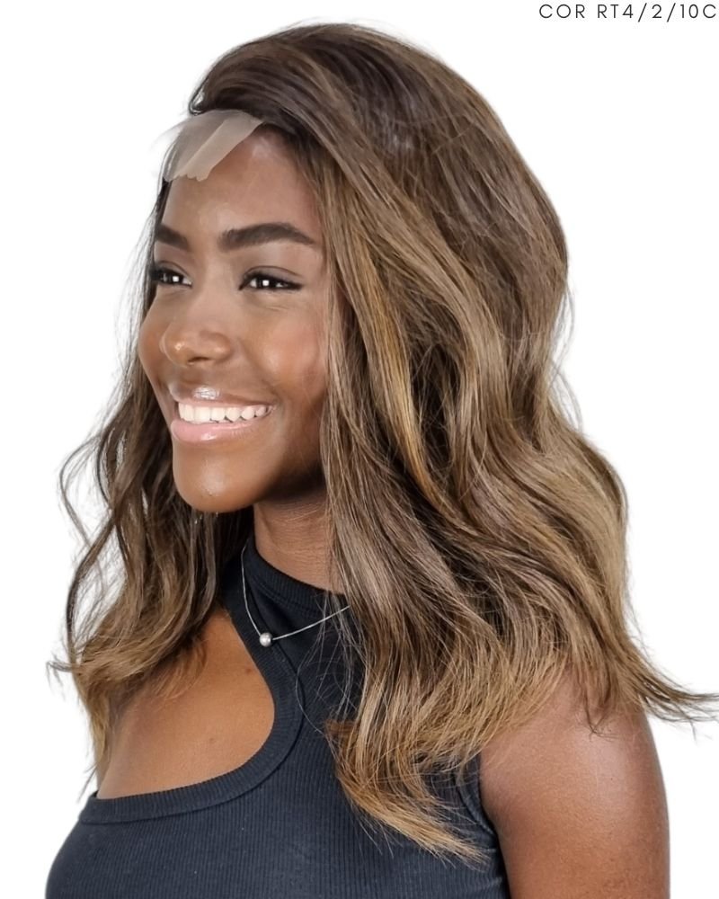 Lace Wig Coral Ondulada - Modern Girl