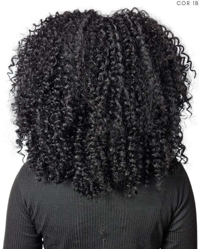 Lace Wig Deusa Cacheada com Franja