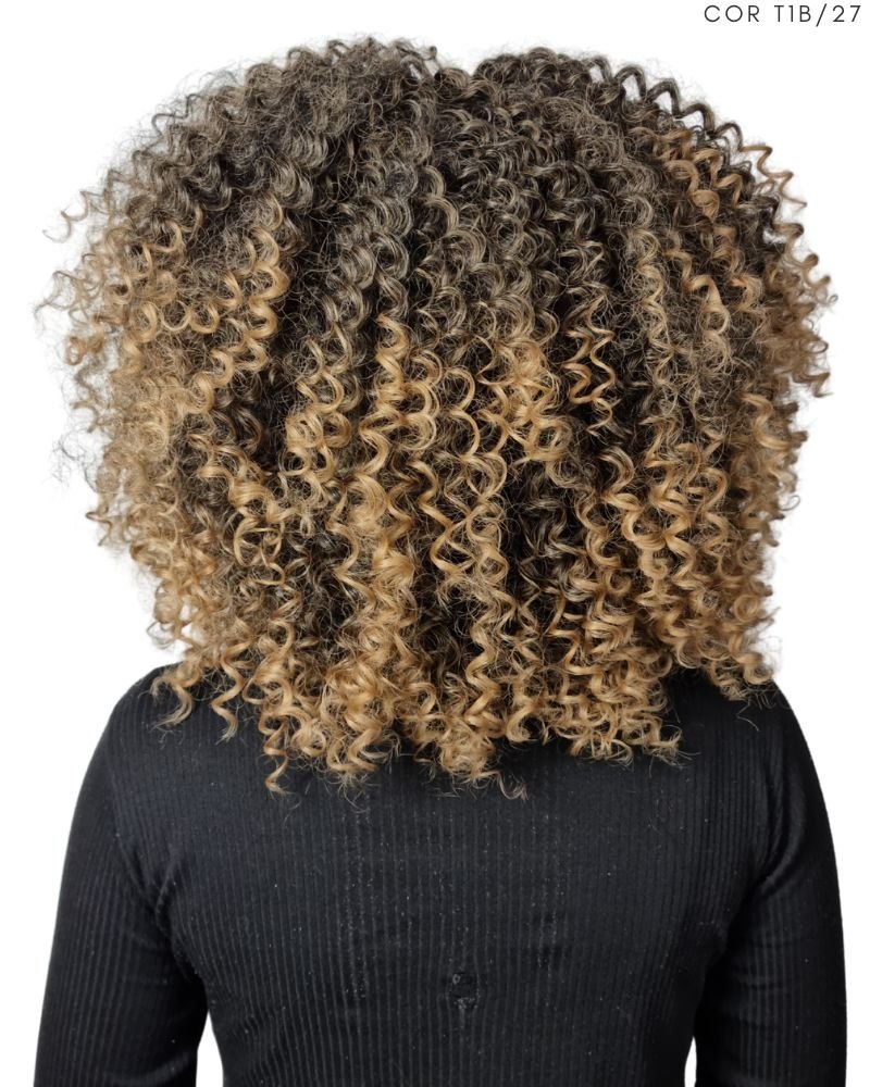 Lace Wig Deusa Cacheada com Franja