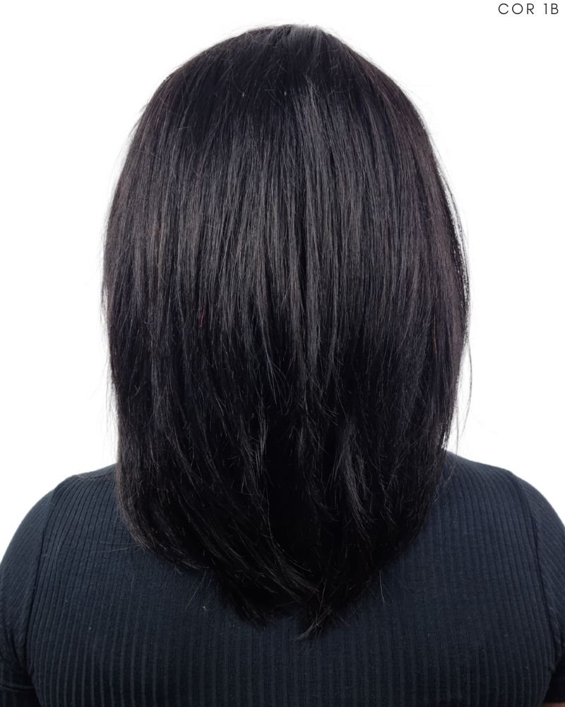 Lace Wig Humana Aurora 12'' Lisa com Franja - Beauty Hair