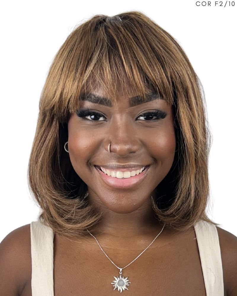 Lace Wig Humana Fiona 12' Lisa com Franja - Modern Girl