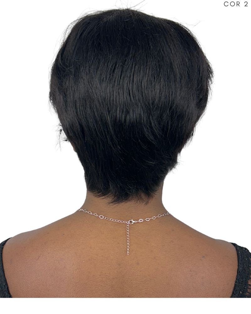 Lace Wig Humana Gabinela 8' Lisa com Franja - Modern Girl