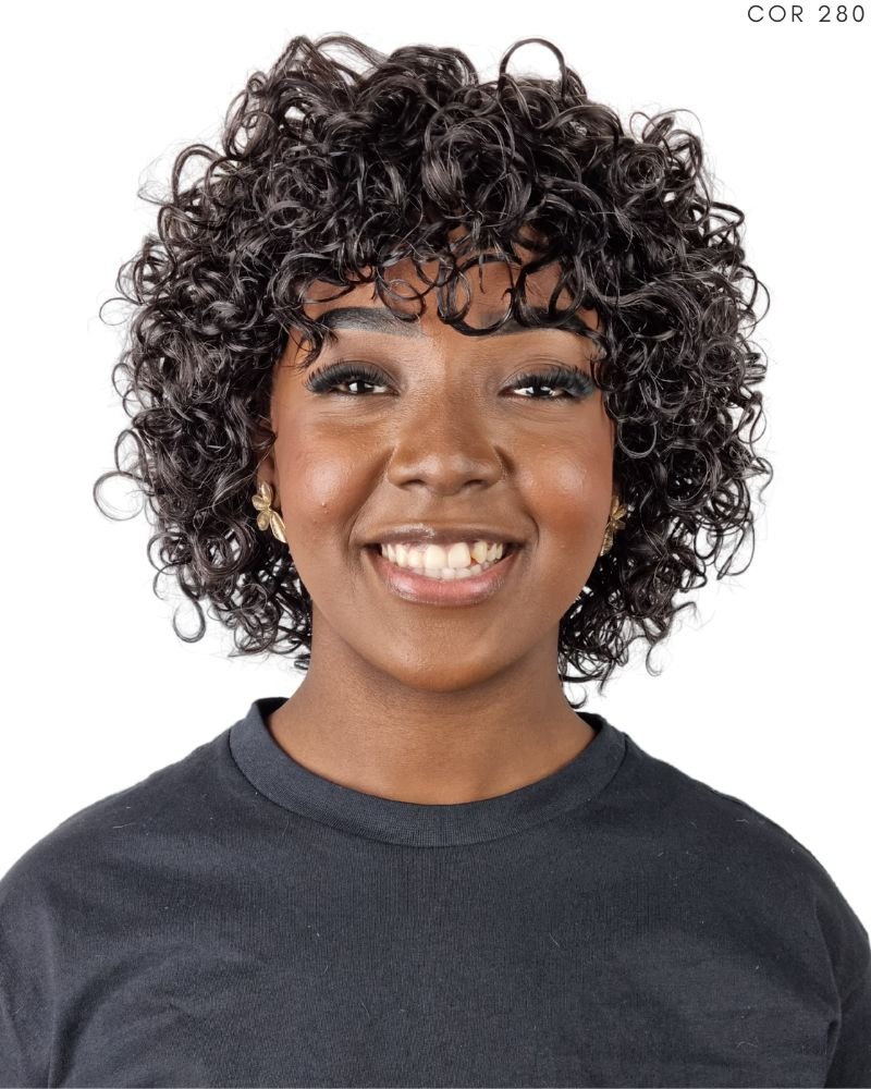 Lace Wig Humana Kael 10'' Cacheada - Modern Girl