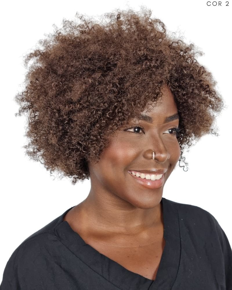 Lace Wig Humana Linda 11' Cacheada Black - Modern Girl