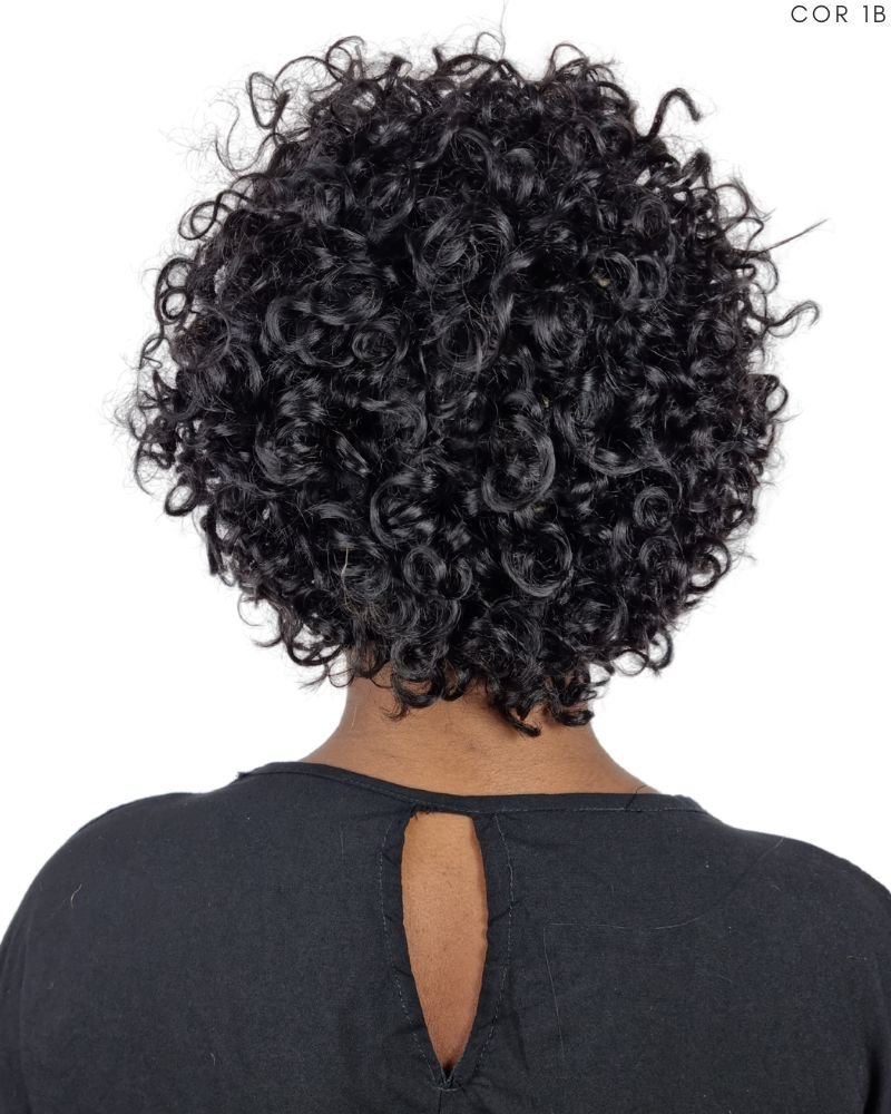 Lace Wig Humana Luana 9' Cacheada com Franja - SLEEK