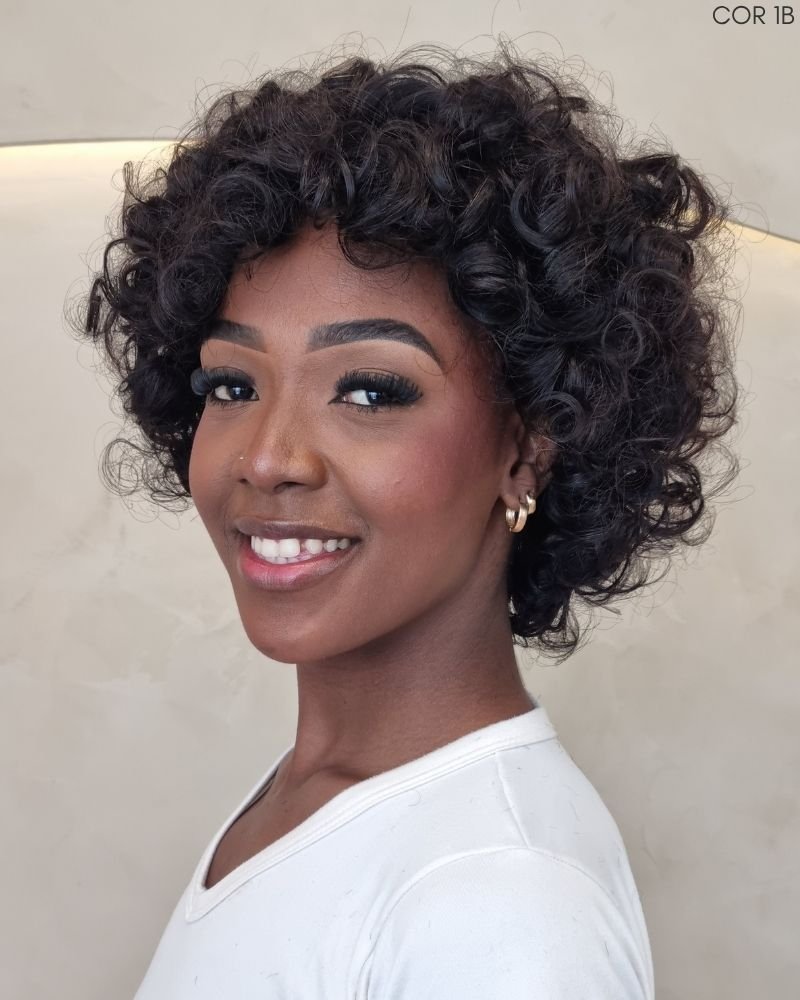 Lace Wig Humana Maitê Cacheada - Beauty Hair