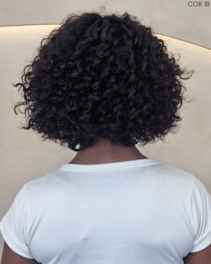 Lace Wig Humana Mirena Cacheada - Beauty Hair (Cor 1B)