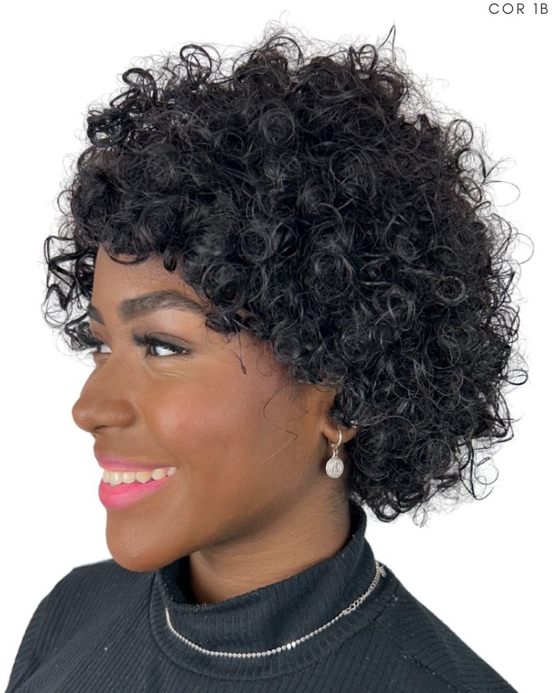 Lace Wig Humana Olivia Cacheada - Beauty Hair