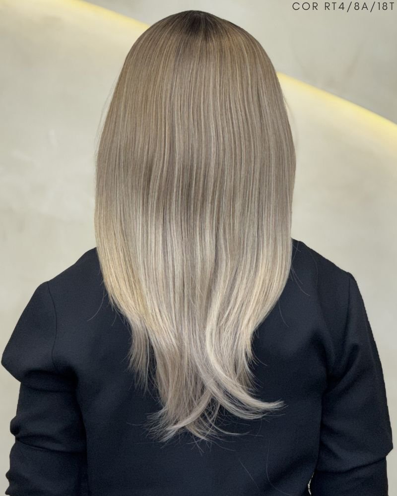 Lace Wig Malos Orgânica Lisa com Franja