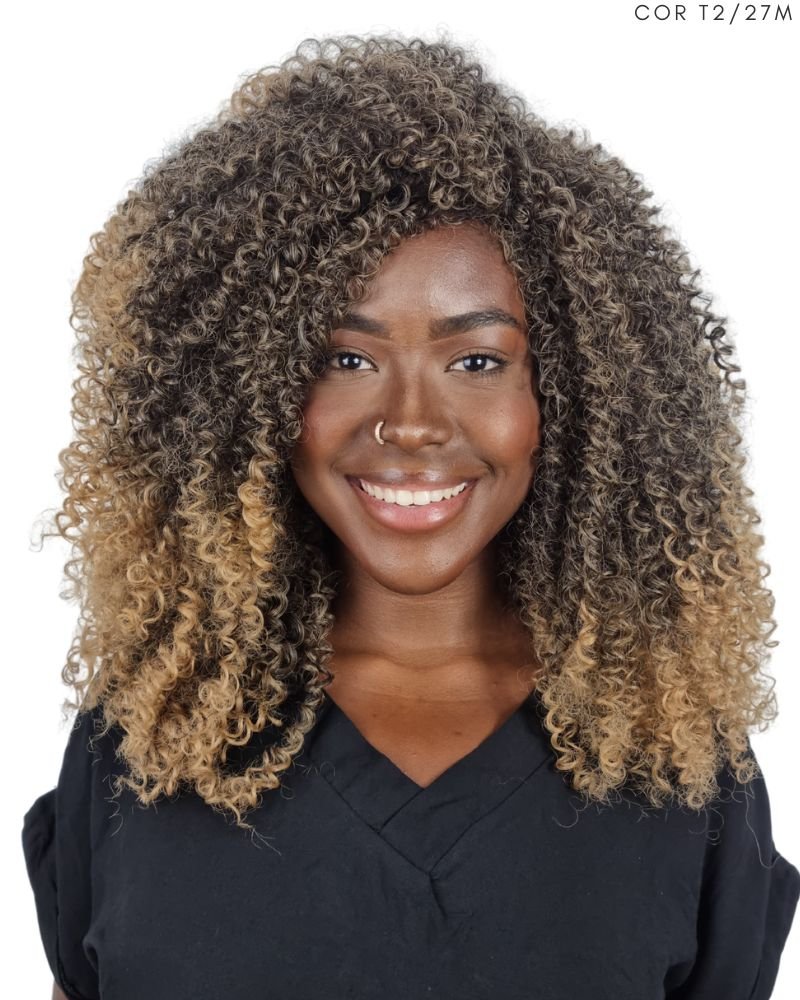 Lace Wig Marcia Cacheada - Black Beauty