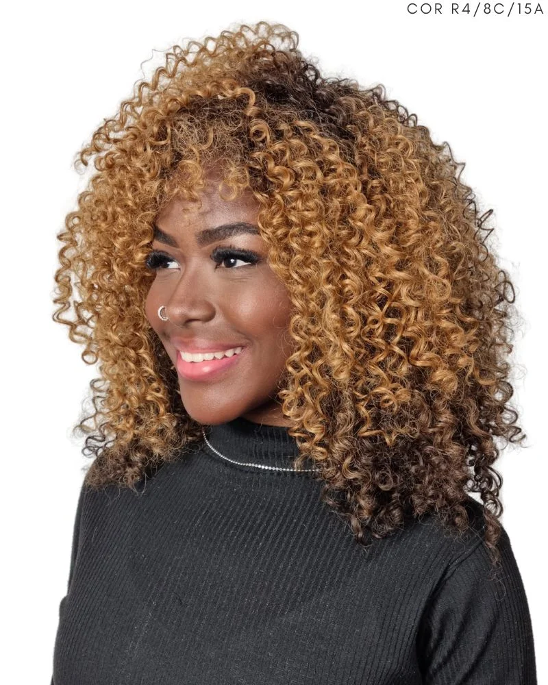 Lace Wig Maya Cacheada com Franja