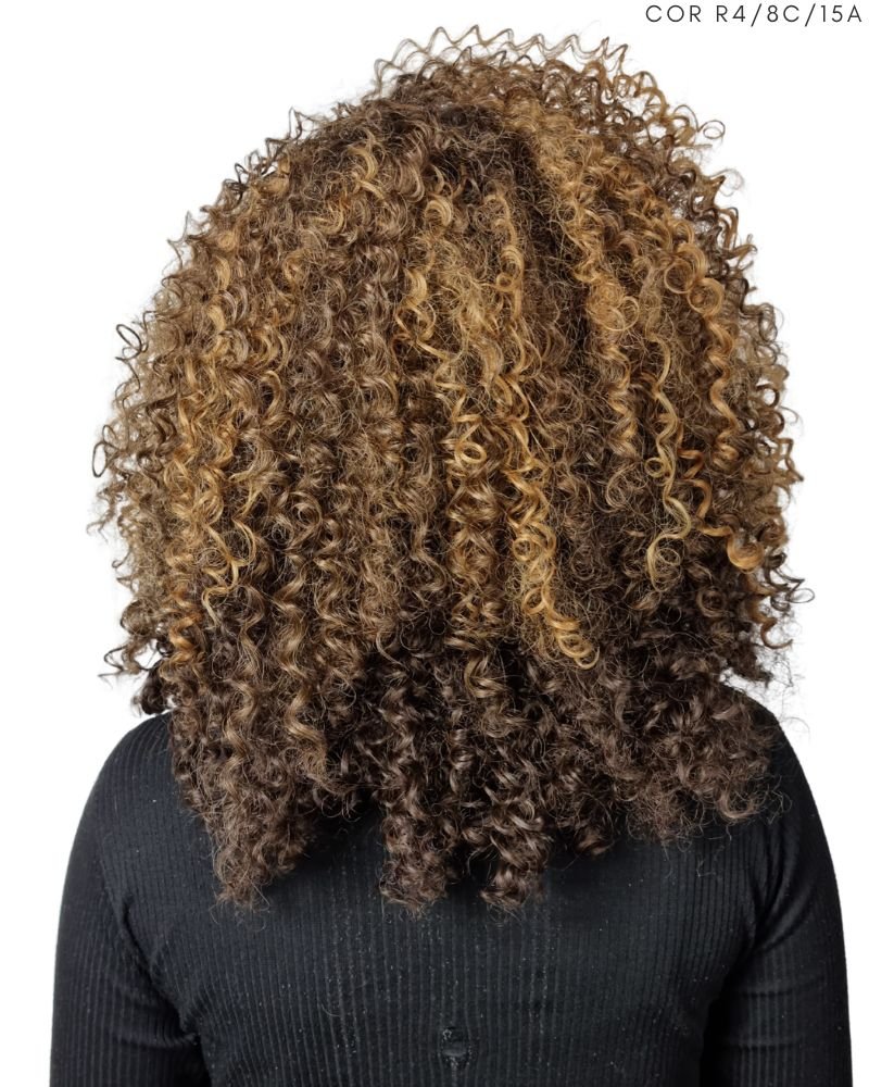 Lace Wig Maya Cacheada com Franja