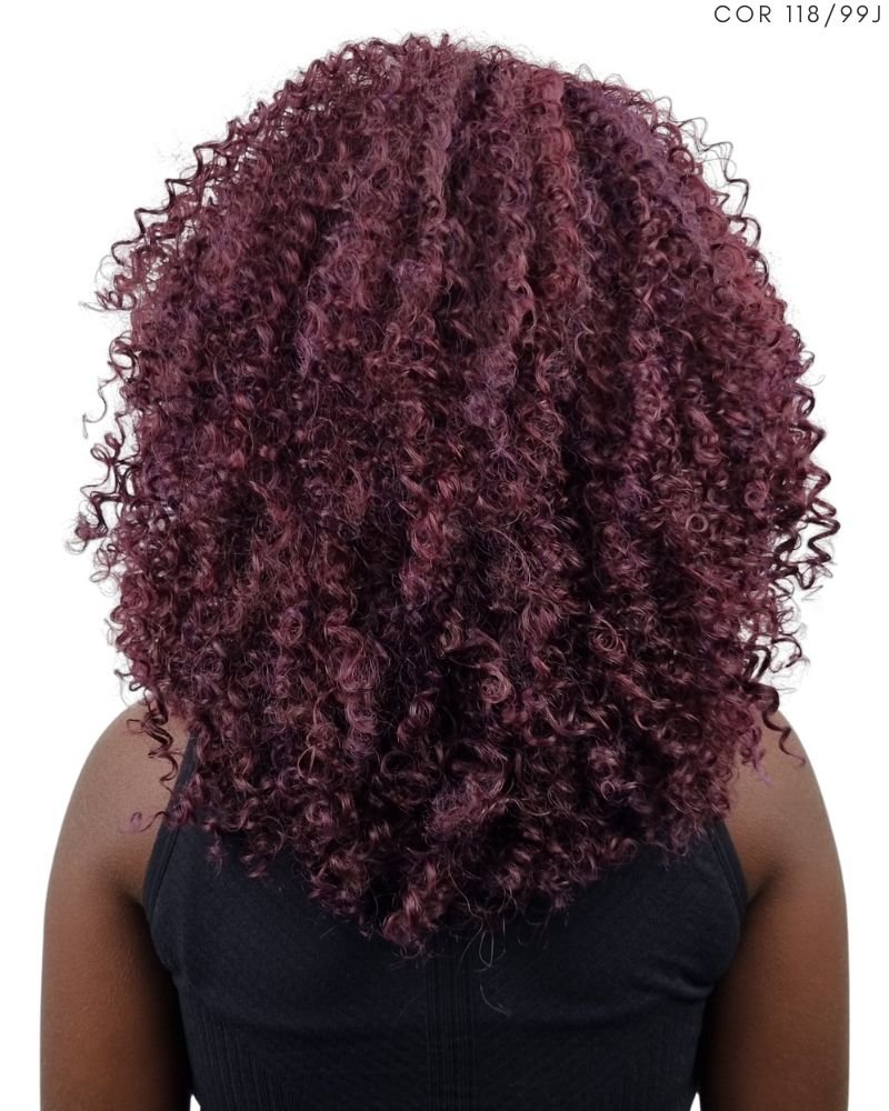 Lace Wig Maya Cacheada com Franja