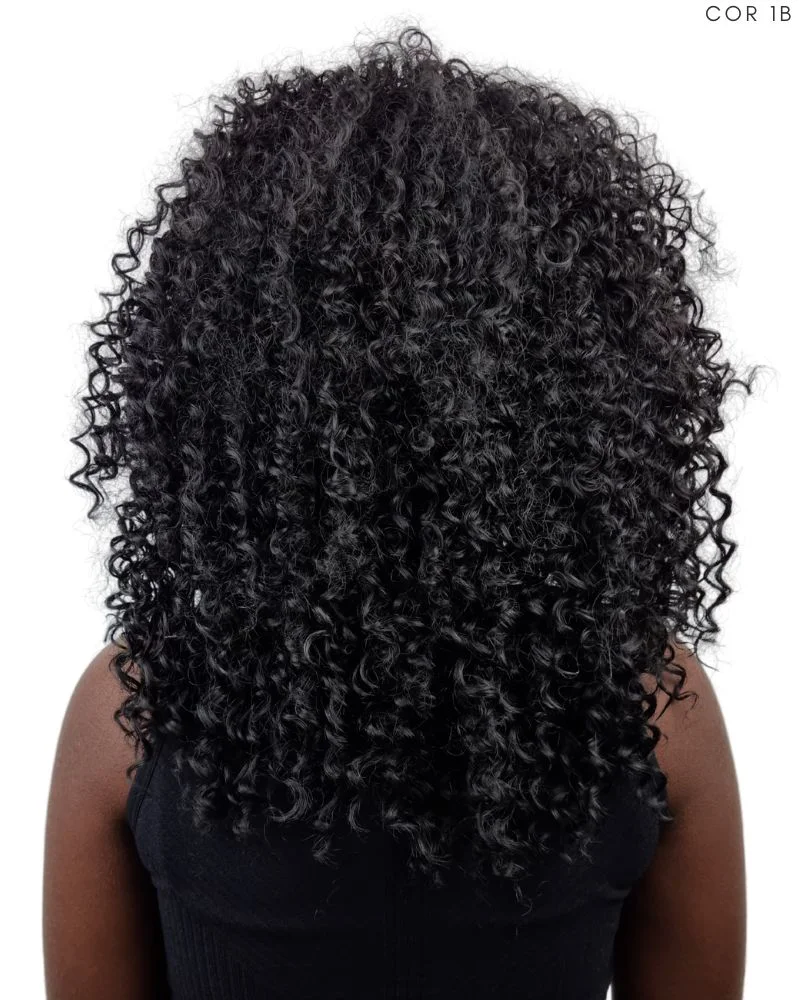 Lace Wig Maya Cacheada com Franja