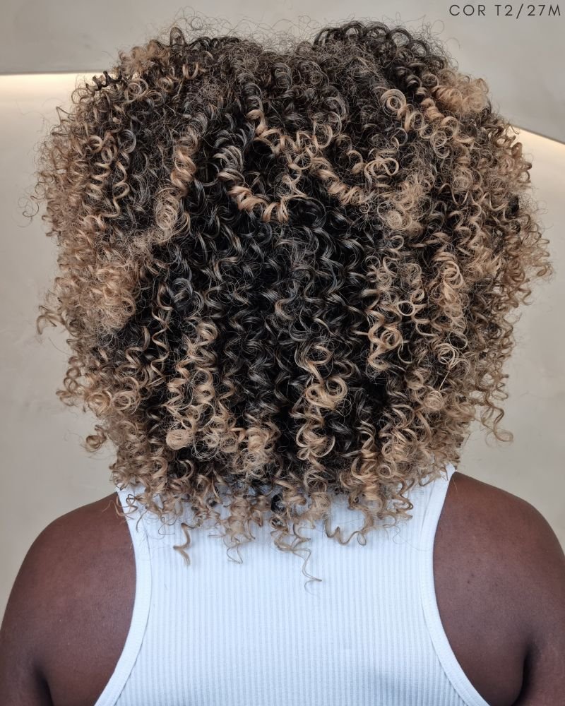 Lace Wig Maya Cacheada com Franja