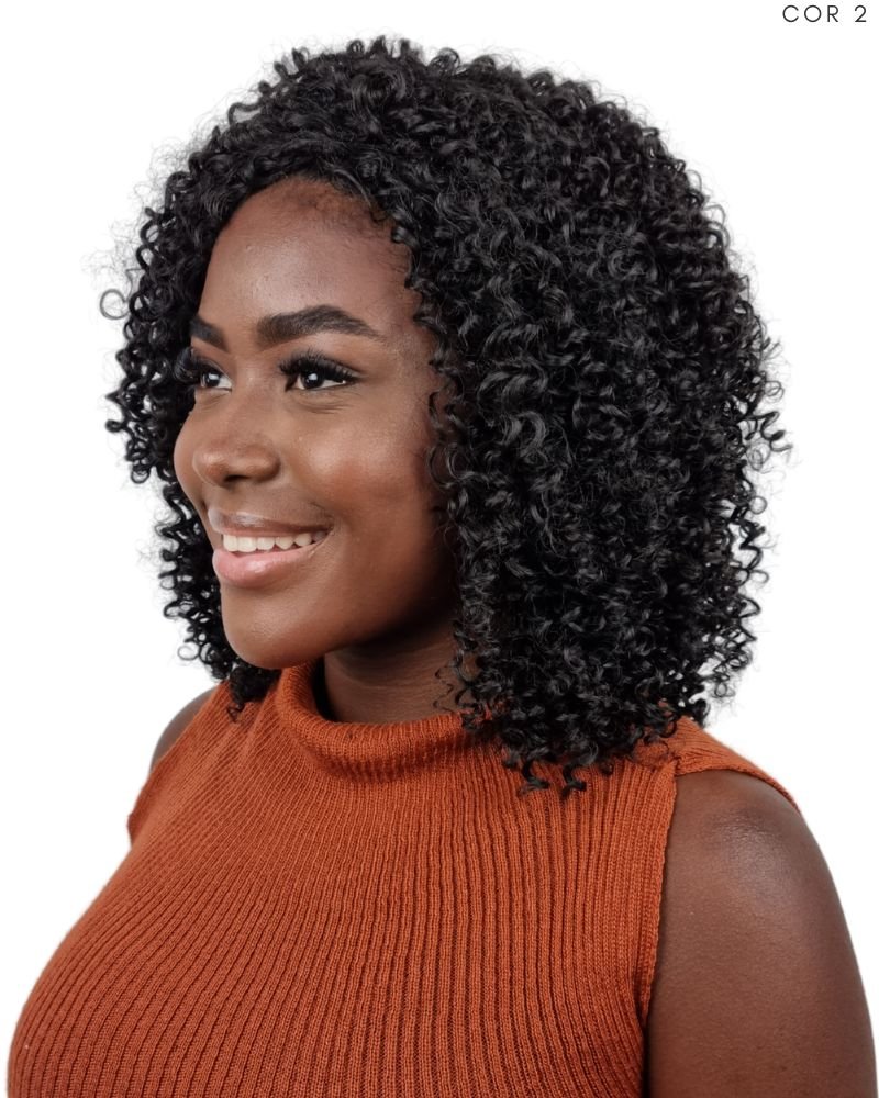 Lace Wig Nivia Bio Fibra Cacheada