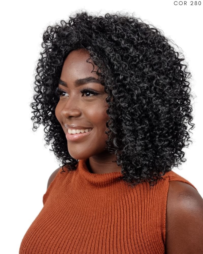 Lace Wig Nivia Bio Fibra Cacheada