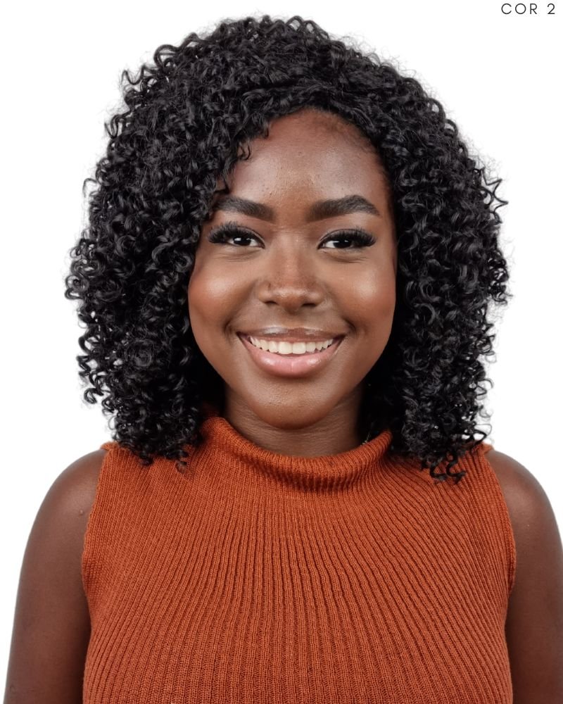 Lace Wig Nivia Bio Fibra Cacheada
