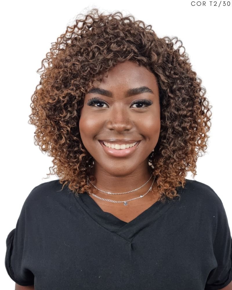Lace Wig Nivia Bio Fibra Cacheada