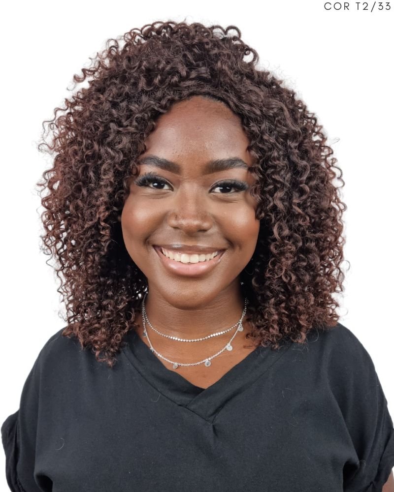 Lace Wig Nivia Bio Fibra Cacheada