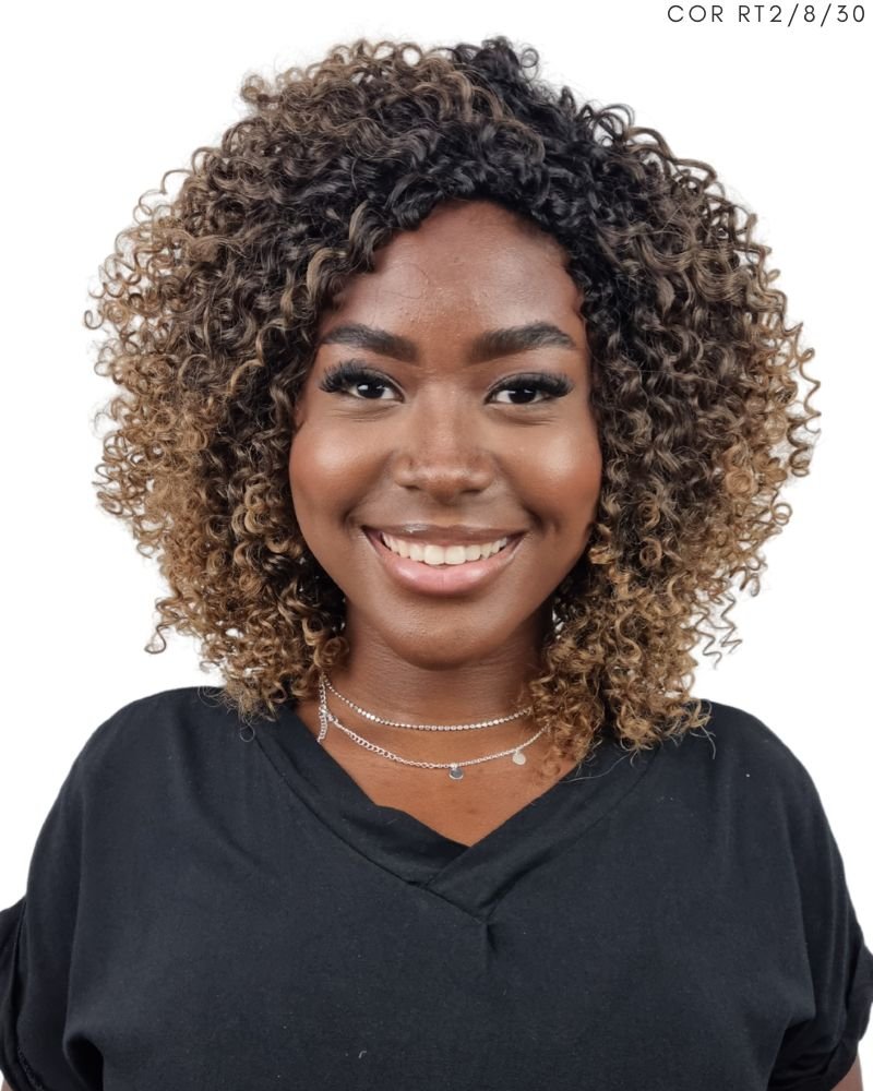 Lace Wig Nivia Bio Fibra Cacheada