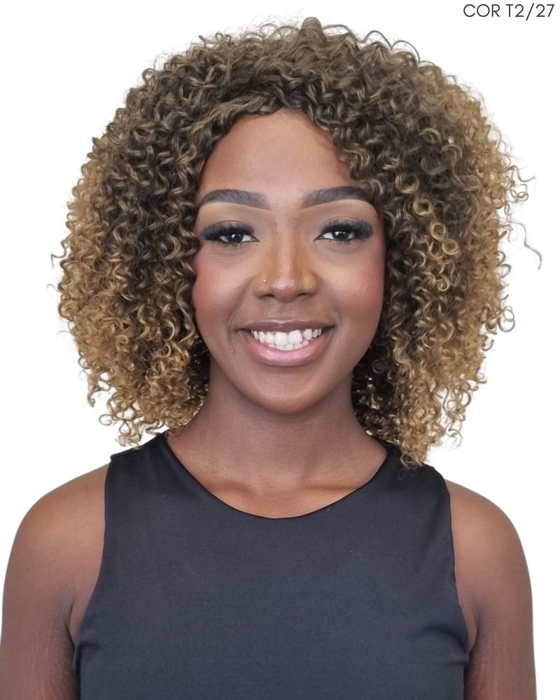 Lace Wig Nivia Bio Fibra Cacheada