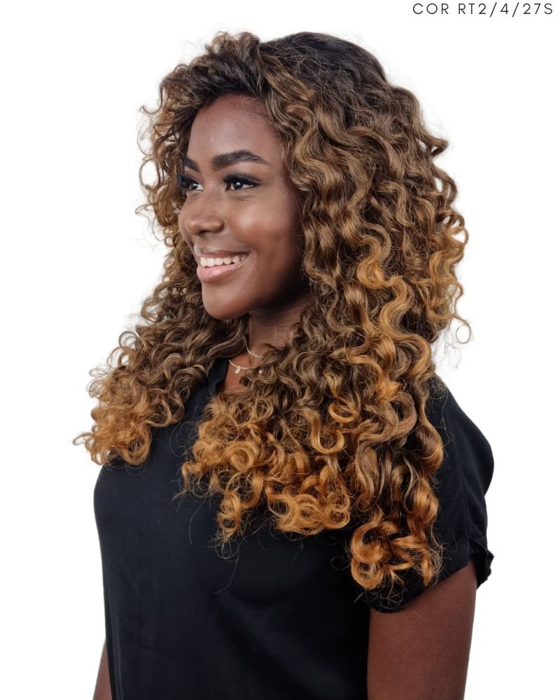 Lace Wig Paola Bio Fibra Cacheada