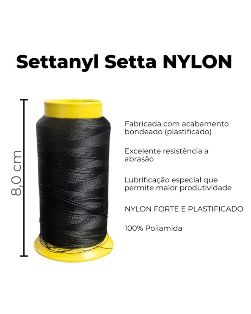 Linha Settanyl 23g - ( Cor Preto )