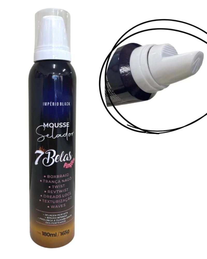 Mousse Selador 7 Belas Funções 150ml - Império Black