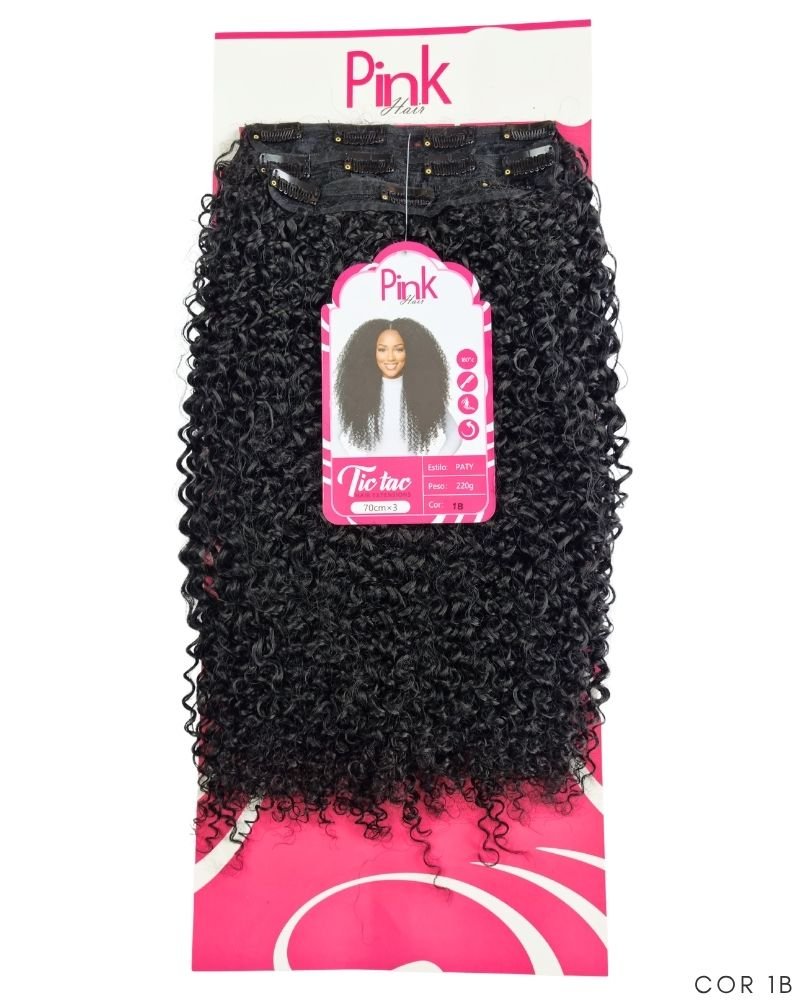 Tic Tac Paty Cacheado - Bio Fibra - Pink Hair