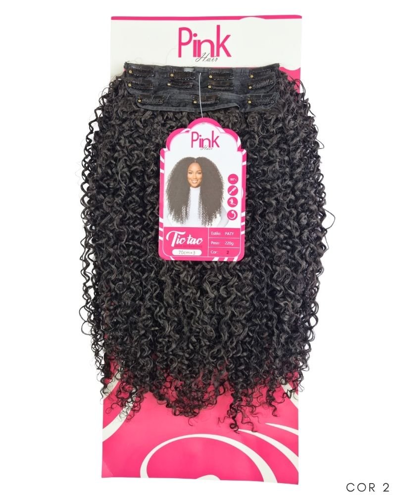 Tic Tac Paty Cacheado - Bio Fibra - Pink Hair