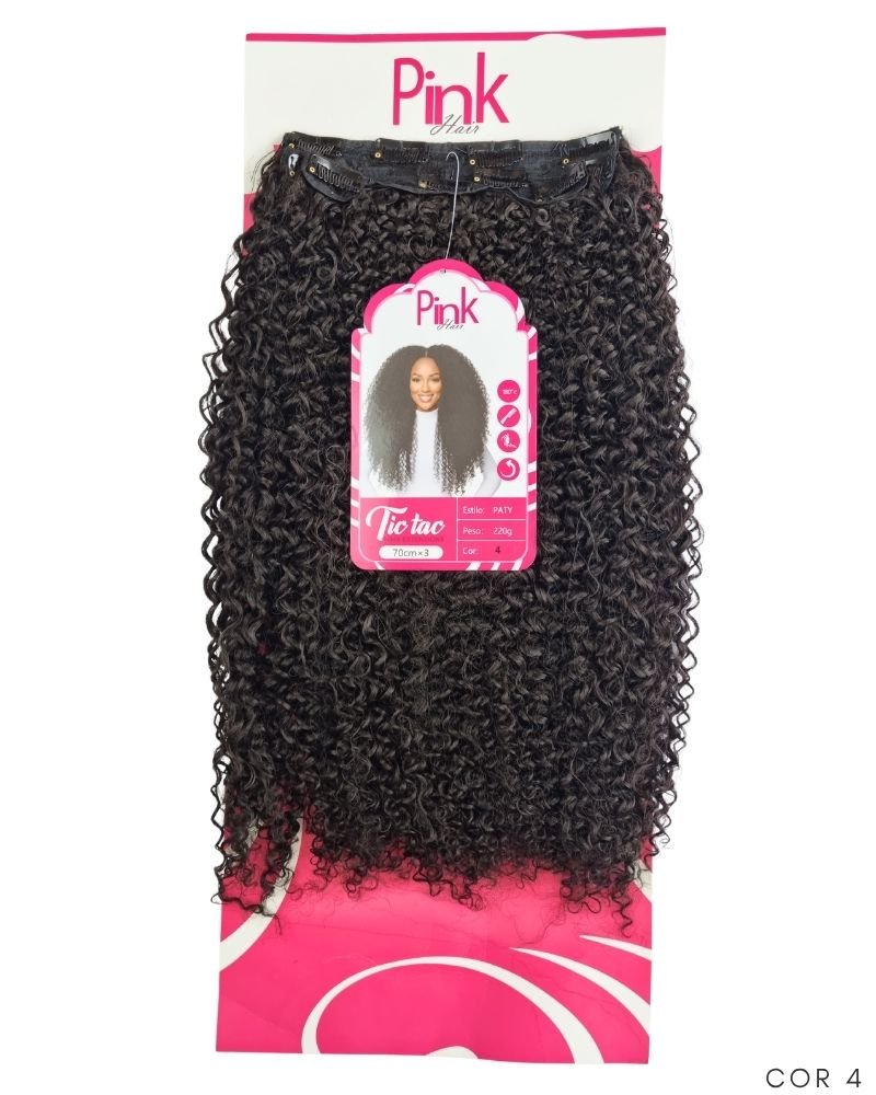 Tic Tac Paty Cacheado - Bio Fibra - Pink Hair