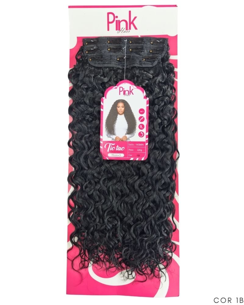 Tic Tac Yasmin Cacheado - Bio Fibra - Pink Hair