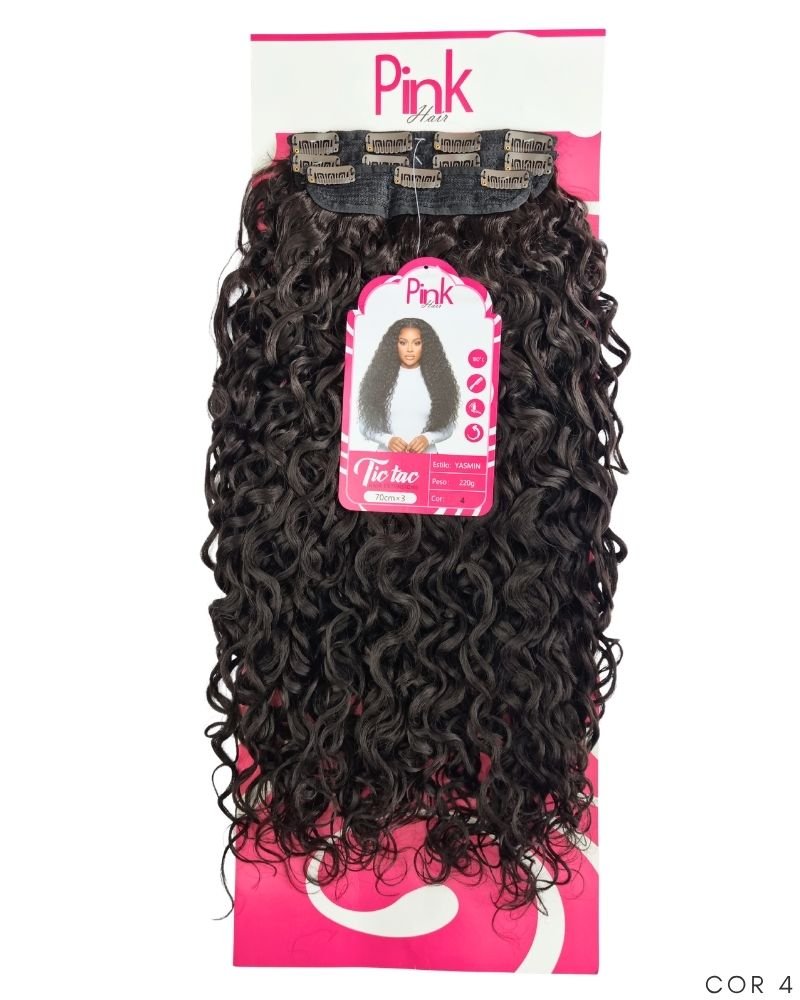 Tic Tac Yasmin Cacheado - Bio Fibra - Pink Hair