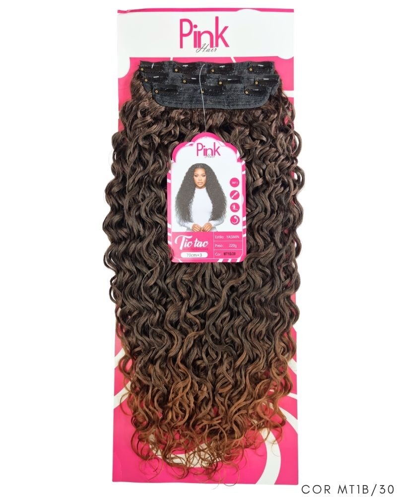 Tic Tac Yasmin Cacheado - Bio Fibra - Pink Hair