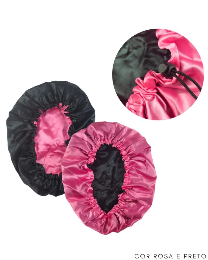 Touca de Cetim Dupla Face G com Regulador